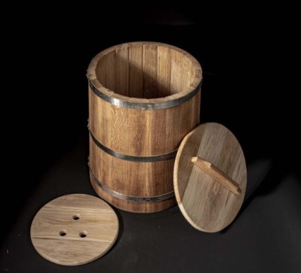 Oak fermentation barrel used by Longsummer Fine Foods